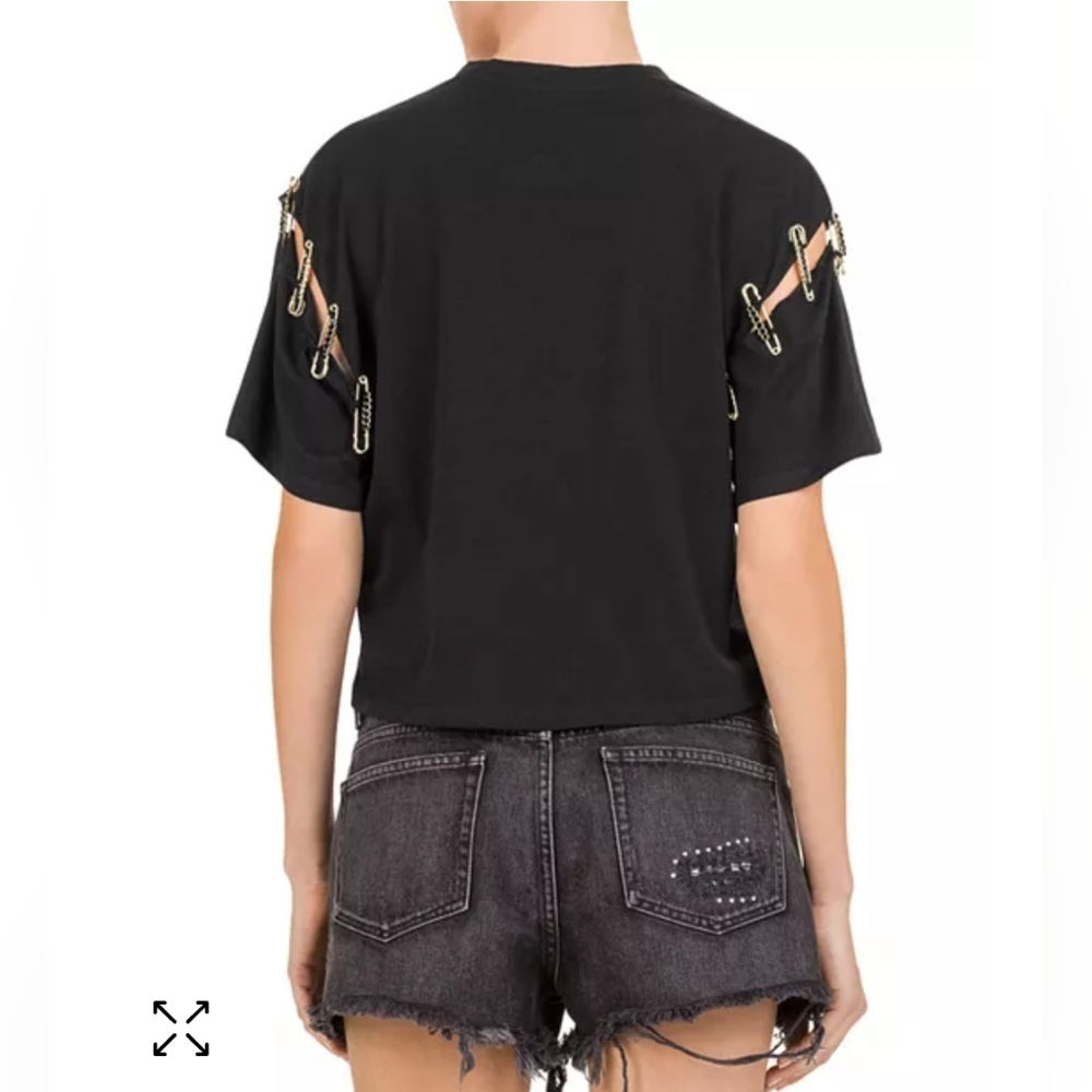The Kooples Paris - Jersey & Pins Tshirt Designer Size 1 Excellent - Picture 2 of 5